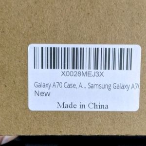 Samsung A70 Clear case with 2 screen protectors